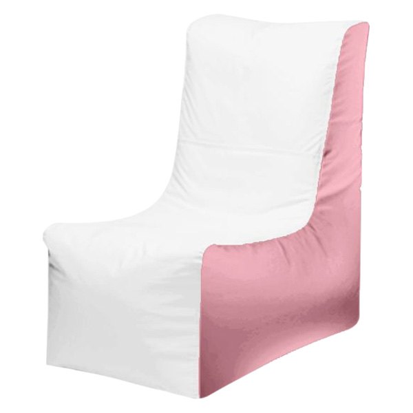  Ocean-Tamer® - 36" H x 15" W x 34" D White/Pink Ice Small Wedge Bean Bag Chair