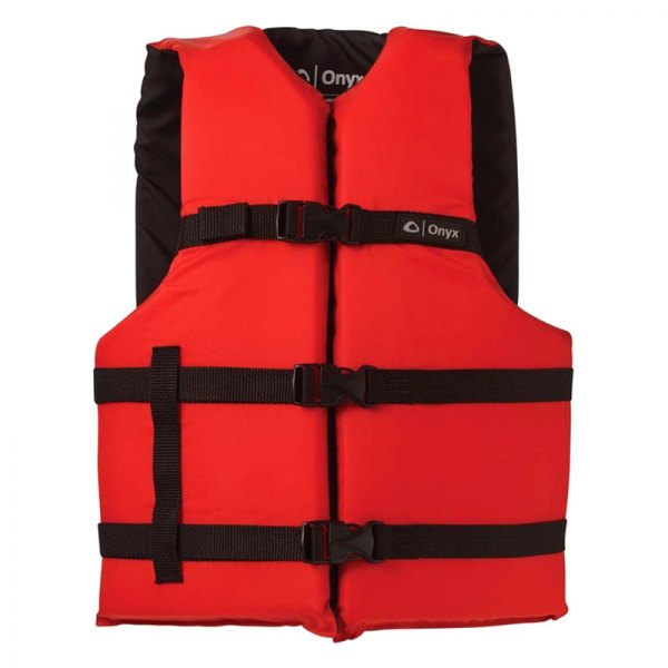 Onyx Outdoor® - General Universal Red/Black Nylon Ul Life Vest