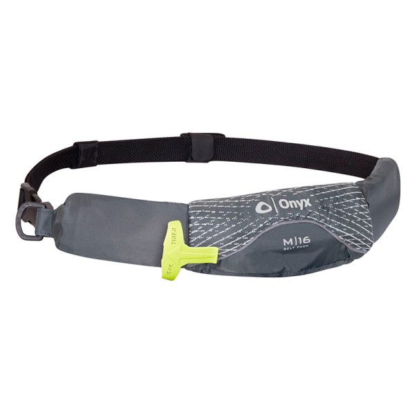 Onyx Outdoor® - M-16 Pack Gray Manual Inflatable Life Belt