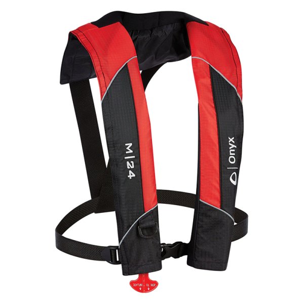 Onyx Outdoor® - M-24 Red Manual Inflatable Life Jacket