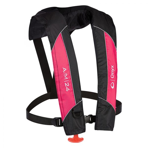 Onyx Outdoor® - A/M-24 PFD Pink/Black Inflatable Life Jacket