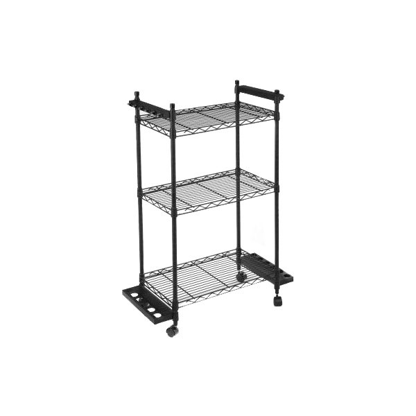 Organized Fishing® - 38.5''H x 22.5''W x 13''D Adjustable Shelves Tackle Trolley