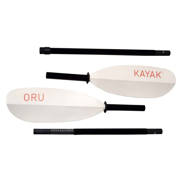 ORU Kayak® - Oru 7.2'-7.5' White Asymmetrical Kayak Paddle