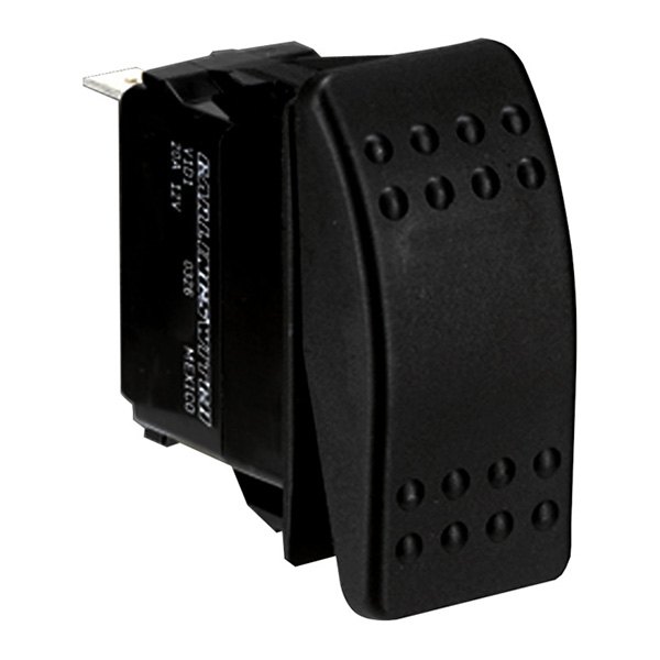 Paneltronics® - 12 - 24 V DC 15/20 A On/Off/On Red DPDT LED Rocker Switch