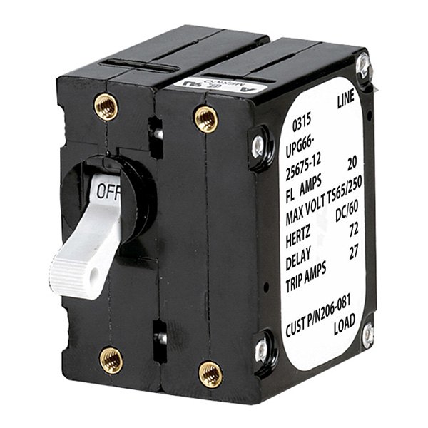 Paneltronics® - 30 A Double Pole Black Circuit Breaker
