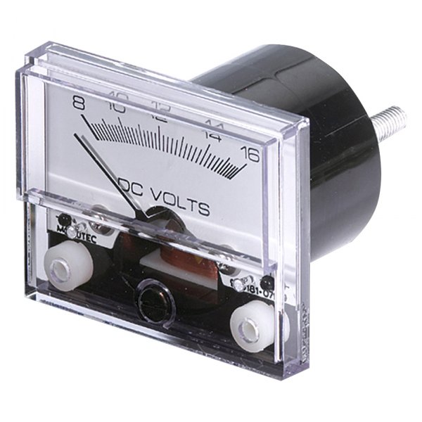 Paneltronics® - 2.5" 12V DC Black Dial/Black Bezel Surface Mount Ammeter Gauge