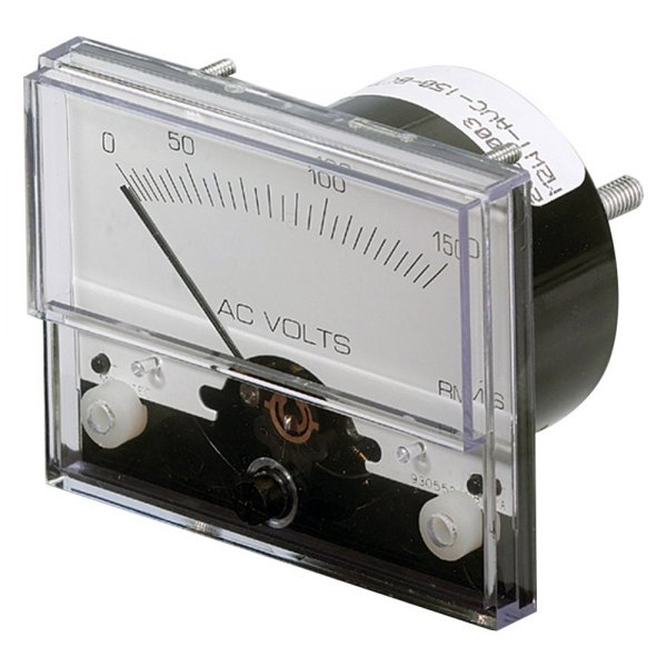 Paneltronics® - 2.5" Black Dial/Black Bezel Surface Mount Voltmeter Gauge