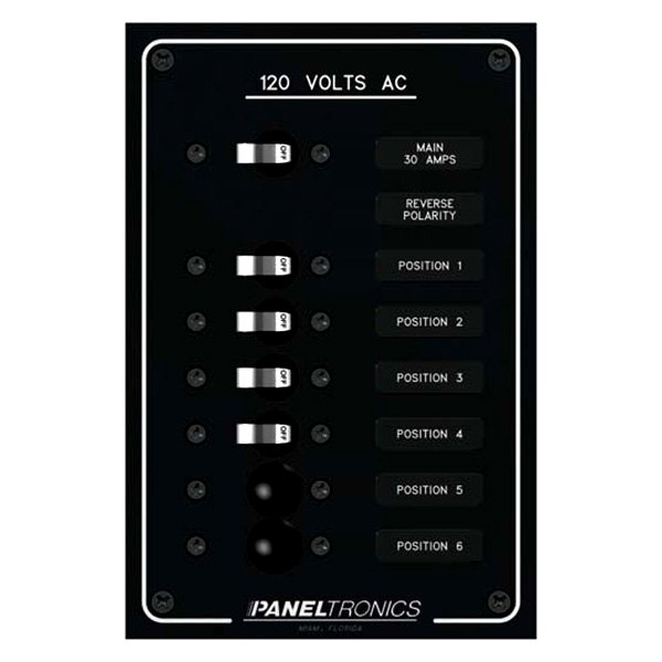 Paneltronics® - Standard 6-Gang 120 V AC 30 A Main Circuit Breaker Panel
