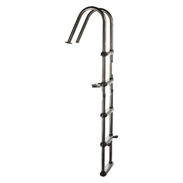 Panther® - 60" H Stainless Steel 5-Step Folding Hook Ladder