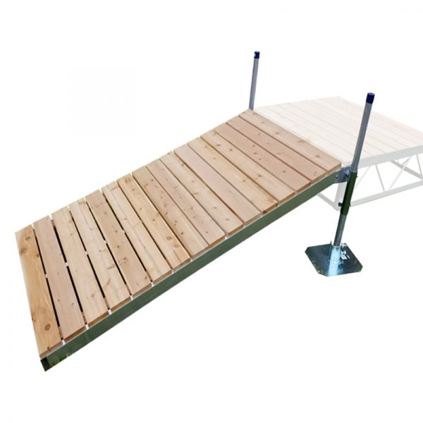 Patriot Docks® - 8' L x 4' W Shore Ramp with Cedar Decking