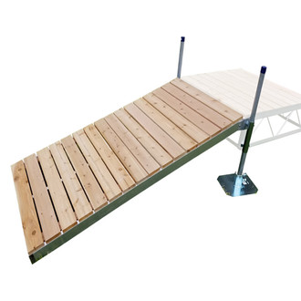 Patriot Docks® - 4' L x 4' W Shore Ramp with Cedar Decking