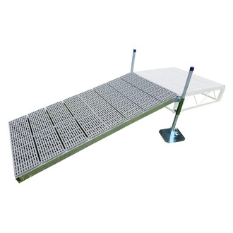 Patriot Docks® - 8' L x 4' W Shore Ramp with Poly Decking