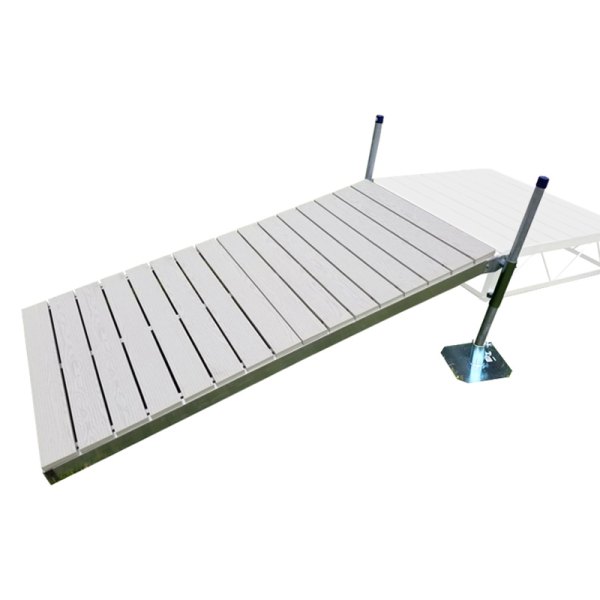Patriot Docks® - 8' L x 4' W Shore Ramp with Gray Aluminum Decking