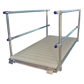 Patriot Docks® - 8' L x 4' W Gangway Kit with Gray Aluminum Decking
