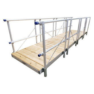 Patriot Docks® - 16' L x 4' W Gangway Kit with Cedar Decking