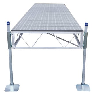 Patriot Docks® - 16' L x 4' W Straight Stationary Dock with Poly Decking