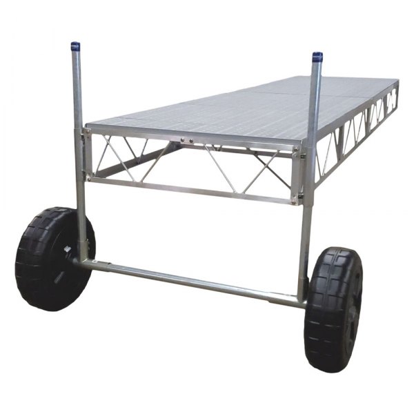 Patriot Docks® - 16' L x 4' W Straight Roll-In Dock with Poly Decking