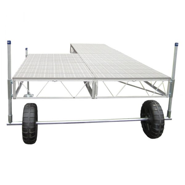 Patriot Docks® - 16' L x 4' W Patio Roll-In Dock with Poly Decking