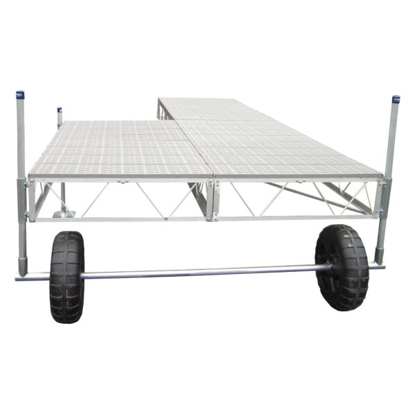 Patriot Docks® - 24' L x 4' W Patio Roll-In Dock with Poly Decking
