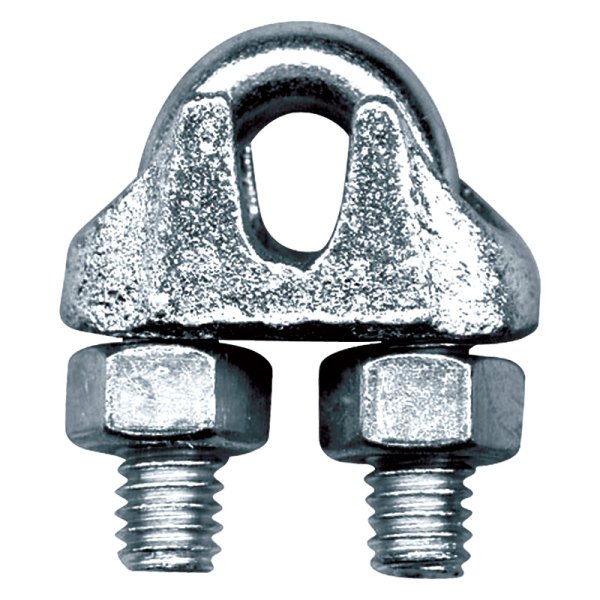 Peerless Industrial® - Zinc-Plated Steel Malleable Wire Rope Clip for 1/8" D Lines