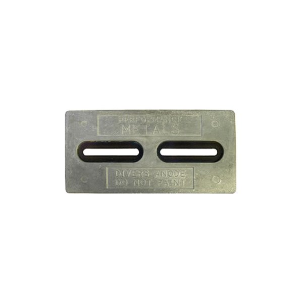 Performance Metals® - Diver's™ 5.5" L x 6" W x 0.55" H Aluminum Rectangular Hull Plate Anode