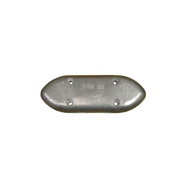 Performance Metals® - 9.25" L x 3.37" W x 0.76" H Aluminum Oval Hull Plate Anode