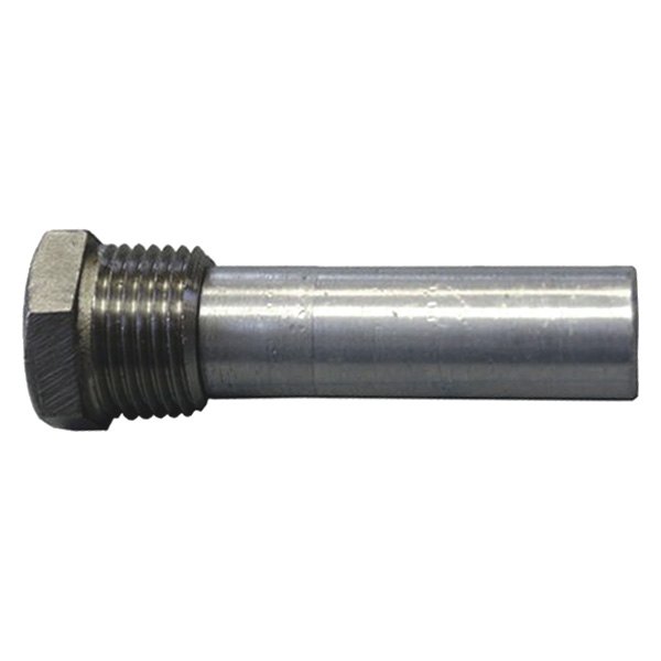 Performance Metals® - 2" L x 0.625" D 1/2" NPT Aluminum Pencil Anode with Stainless Steel Plug