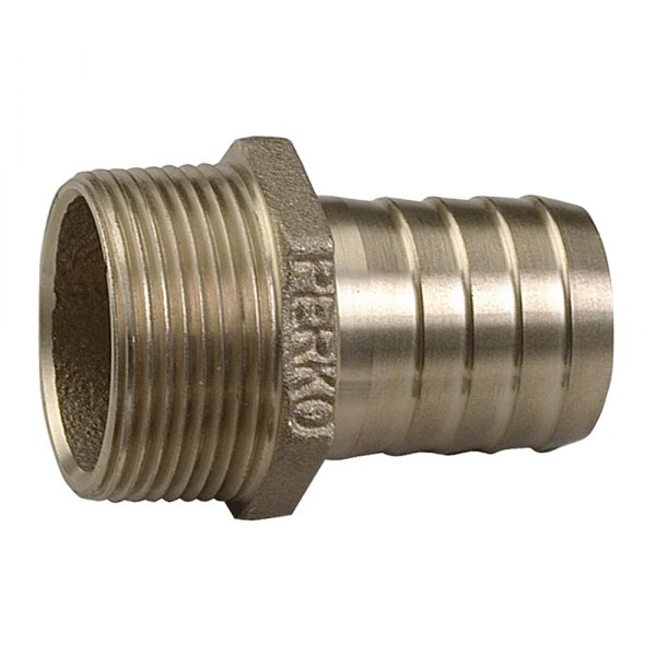 Perko® - 5/8" Hose I.D. to 1/2" NPT(M) Bronze Hose/Pipe Adapter
