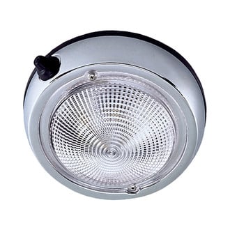 Perko® - 6"D 12V DC White Surface Screw Mount LED Courtesy Light with Switch
