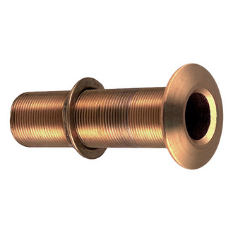 Perko® - 1" Hole Bronze Extra Long Thru-Hull Fitting for 3/4" NPT Pipe