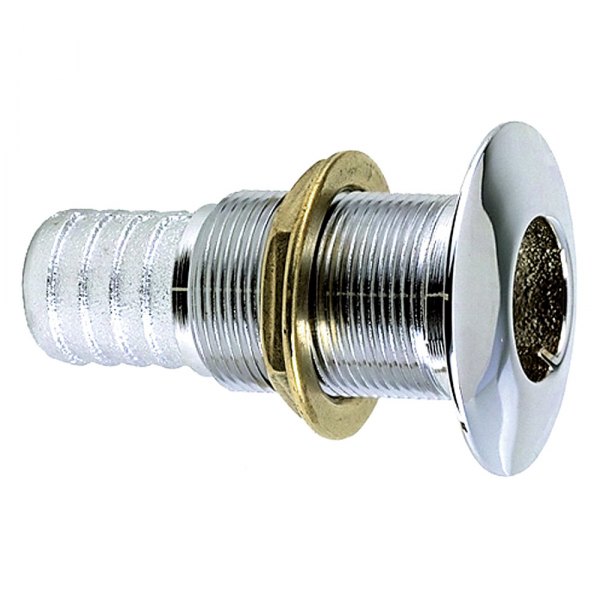 Perko® - 13/16" Hole Bronze Chrome Plated Thru-Hull Fitting for 5/8" D Hose