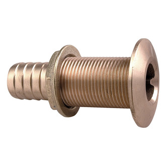 Perko® - 1-7/8" Hole Bronze Plain Thru-Hull Fitting for 1-1/2" D Hose