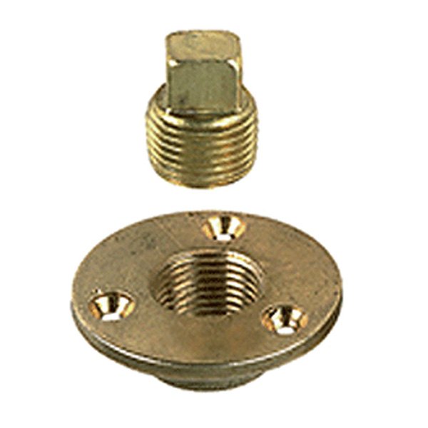 Perko® - 1/2" NPT Bronze Flange & Brass Drain Plug