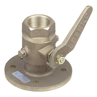 Perko® - 4-7/8" D Flange to 1-1/4" Female Bronze Seacock