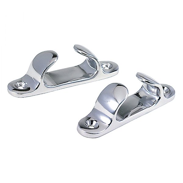Perko® - Chrome Plated Zinc Straight Chock for 3/4" D Lines, 2 Pieces