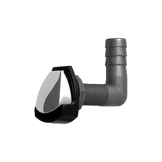 Perko® - 90° Chrome Plated Alloy Tank Vent with Black Cover