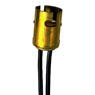 Perko® - Double Contact Bayonet Light Bulb Socket with 6" Pigtail