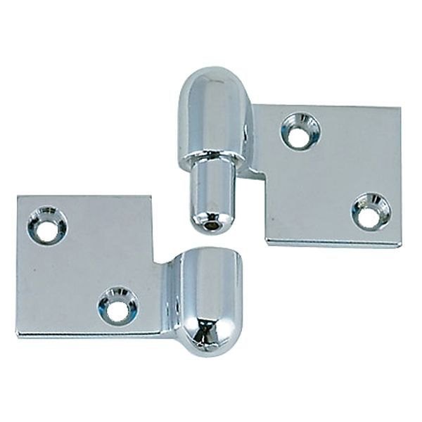Perko® - 3-3/4" L x 2" W Chrome Plated Bronze Left Hand Pull Apart Hinges