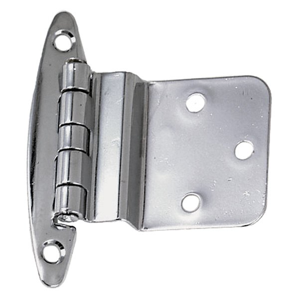 Perko® - 2-3/4" L x 2-1/2" W Chrome Plated Brass Inset Concealed Hinges with Fixed Pin
