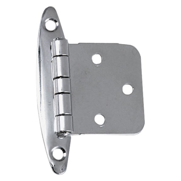 Perko® - 2-3/4" L x 1-7/8" W Chrome Plated Brass Flush Concealed Hinges with Fixed Pin