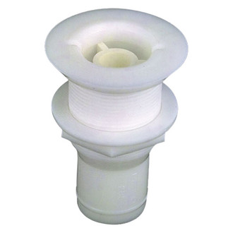 Perko® - Molded Plastic White Cockpit Scupper for 1-1/2" Hose