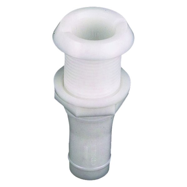 Perko® - 1-7/8" Hole Plastic White Narrow Flange Thru-Hull Fitting for 1-1/2" D Hose