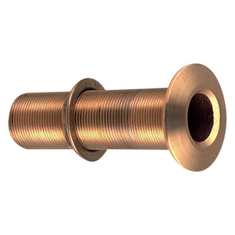 Perko® - 1-5/16" Hole Bronze Extra Long Thru-Hull Fitting for 1" NPT Pipe