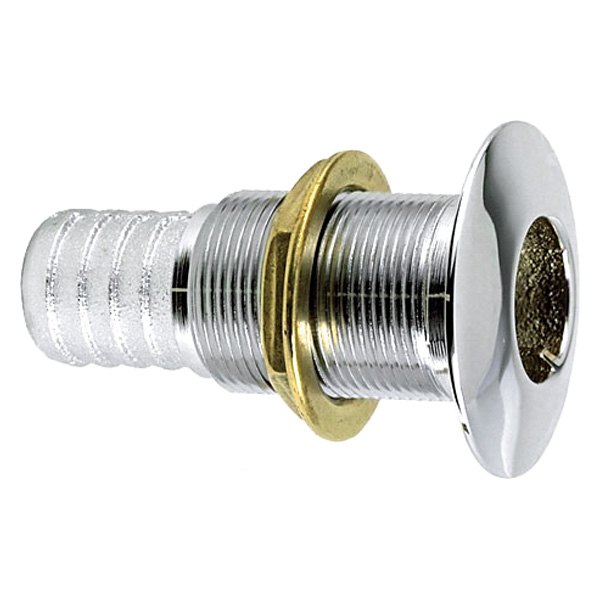 Perko® - 2-3/8" Hole Bronze Chrome Plated Thru-Hull Fitting for 2" D Hose