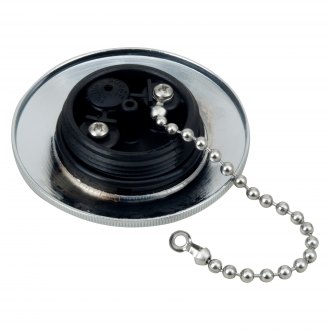 Perko 0540 DPG 99A Chrome Gas Cap ONLY Chain O-Ring For Fuel Fill Deck plate 