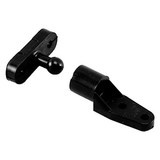 Perko® 0559DP - 1-3/8" L x 7/8" W Black Polymer Door Catches, Card