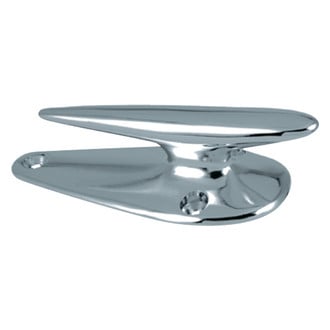 Perko® 0566DP3CHR - 3" L Chrome Plated Zinc Closed Base Cleat for 3/8" D Ropes, 2 Pieces