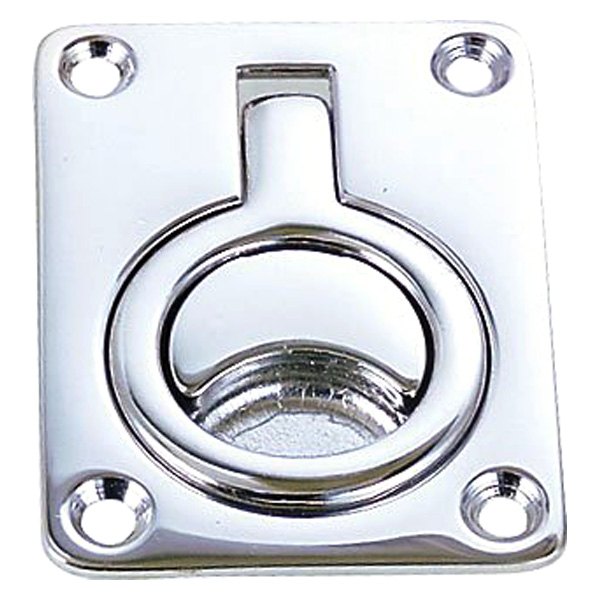 Perko® - 2-5/8" L x 2" W Chrome Plated Bronze Flush Ring Pull