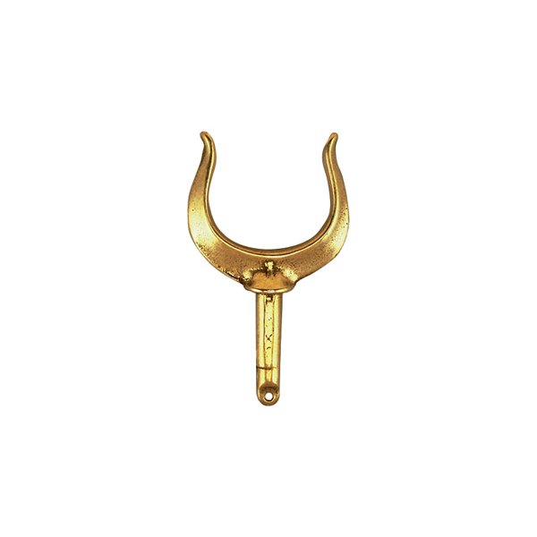 Perko® - 2" I.D. x 1-3/4" L Bronze U-Type Round Open Rowlock Horn, 2 Pieces