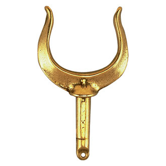 Perko® - 2" I.D. x 1-3/4" L Bronze U-Type Round Open Rowlock Horn, 2 Pieces